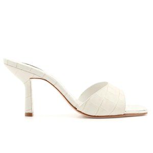 SCHUTZ Posseni Sandal, Size 7, White Leather